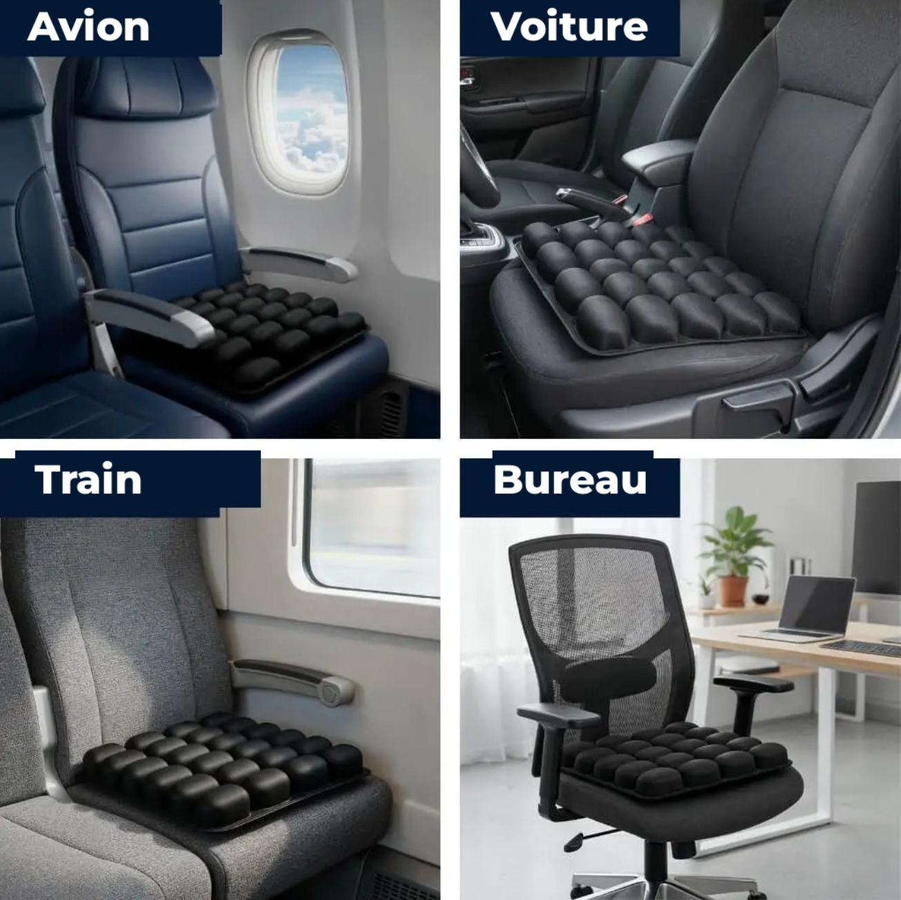 Coussin de Voyage Aironest — Confort Anti-Douleur